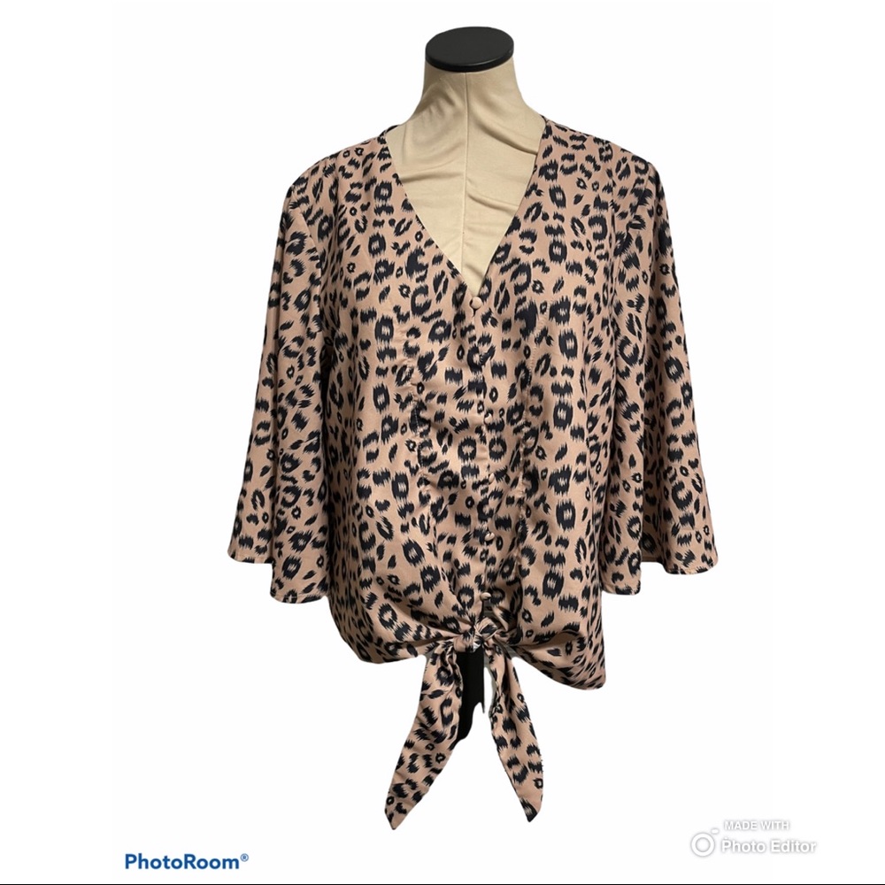 Leopard print blouse